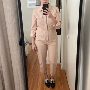Blush cotton boiler suit by madewell